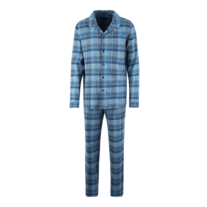 SCHIESSER Pijama lungă albastru fum / albastru cer imagine
