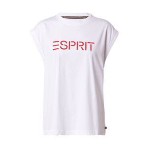 ESPRIT Tricou alb / roșu imagine