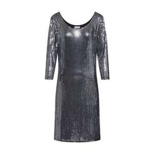 VILA Rochie 'VIBEYLA 3/4 DRESS/TB' argintiu / negru imagine