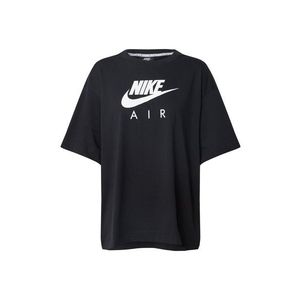 Nike Sportswear Tricou 'W NSW AIR TOP SS BF' alb / negru imagine