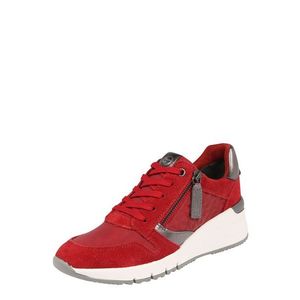 TAMARIS Sneaker low roșu / gri argintiu / alb imagine
