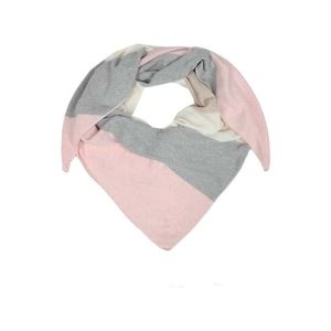 Zwillingsherz Mască de stofă roz / gri deschis / alb lână imagine