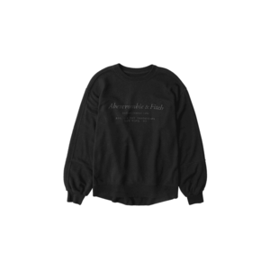 Abercrombie & Fitch Bluză de molton negru imagine