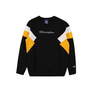 Champion Authentic Athletic Apparel Bluză de molton negru / galben imagine