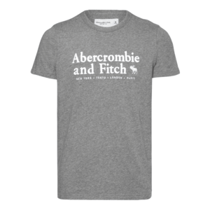 Abercrombie & Fitch Tricou gri amestecat / alb imagine