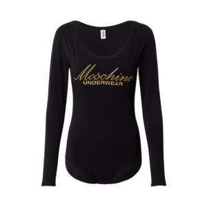 Moschino Underwear Tricou body negru / auriu imagine