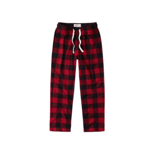 Abercrombie & Fitch Pantaloni de pijama roșu / negru imagine