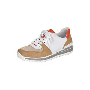 RIEKER Sneaker low maro / roșu orange / alb imagine