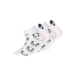 EWERS Șosete 'Panda' gri / roz deschis / negru / alb imagine