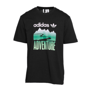 ADIDAS ORIGINALS Tricou 'Adventure Mountain' negru / roz / verde imagine