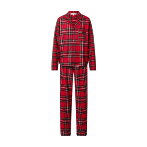 Tommy Hilfiger Underwear Pijama 'HOLIDAY' roșu / marine / alb / galben imagine
