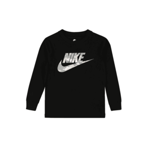 Nike Sportswear Tricou negru / alb / gri imagine