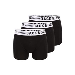 JACK & JONES Boxeri 'SENSE' negru / alb imagine