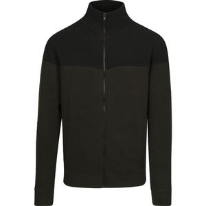Urban Classics Jachetă fleece negru / kaki imagine