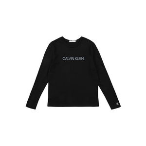 Calvin Klein Jeans Tricou 'LOGO FOIL PRINT LS T' negru imagine