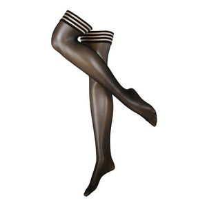 Swedish Stockings Ciorapi peste genunchi 'Mira Premium Stay Ups Black' negru imagine