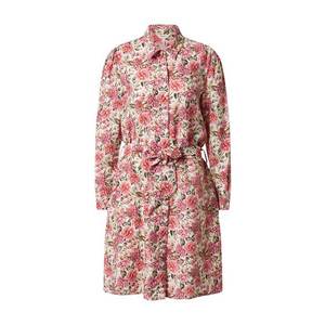 OBJECT Rochie tip bluză 'OBJTILLI ELENORA L/S SHIRT DRESS PB8' roșu / alb / roz imagine