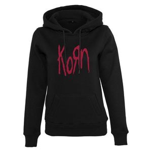 Merchcode Bluză de molton 'Korn' negru / roșu imagine