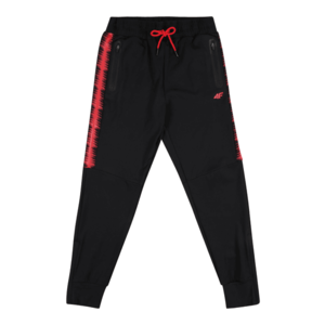 4F Pantaloni sport negru / roșu imagine