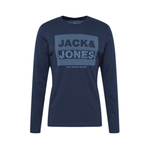 JACK & JONES Tricou 'INDEPENDENT' navy / albastru deschis imagine
