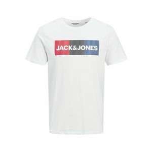 JACK & JONES Tricou alb / roșu / albastru / negru imagine