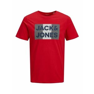 JACK & JONES Tricou roșu / gri imagine