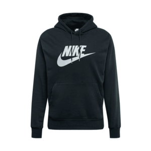 Nike Sportswear Bluză de molton negru / argintiu imagine