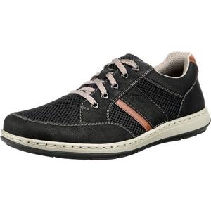 RIEKER Pantofi cu șireturi sport negru / coniac imagine