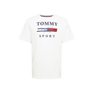 Tommy Sport Tricou funcțional alb / albastru noapte / roșu / albastru royal imagine