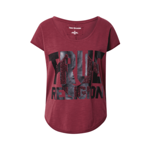 True Religion Tricou roșu vin / negru imagine