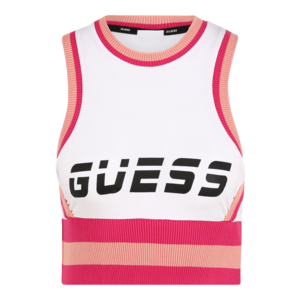 GUESS Sport top roz / alb / negru / bej deschis imagine