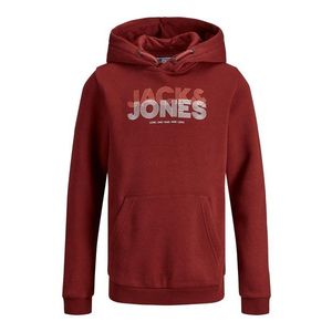 Jack & Jones Junior Bluză de molton roșu sânge / alb imagine