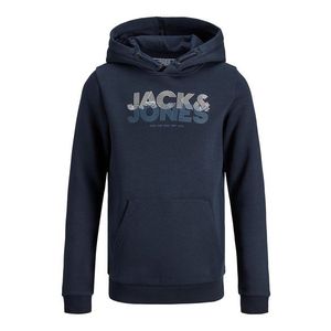 Jack & Jones Junior Bluză de molton albastru închis / alb imagine