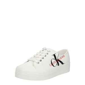 Calvin Klein Jeans Sneaker low 'ZESLEY' alb / negru / roșu imagine