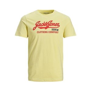 Jack & Jones Junior Tricou galben deschis / roșu / negru imagine