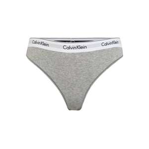 Calvin Klein Underwear Tanga 'THONG' gri amestecat imagine