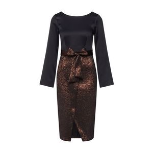 Closet London Rochie auriu - roz / negru imagine