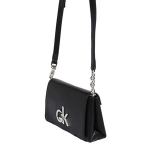 Calvin Klein Geantă de umăr 'RE-LOCK FLAP CROSSBODY SM' negru imagine