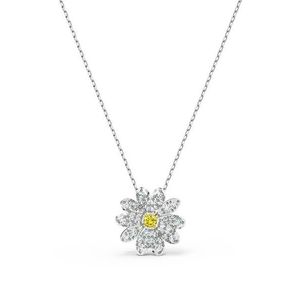 Swarovski Lanțuri 'Eternal Flower' argintiu / galben imagine