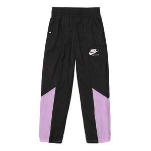 Nike Sportswear Pantaloni alb / negru / mov imagine