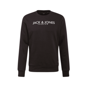 JACK & JONES Bluză de molton 'BLAGABRIEL' negru / alb imagine