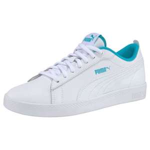 PUMA Sneaker low alb / albastru neon imagine