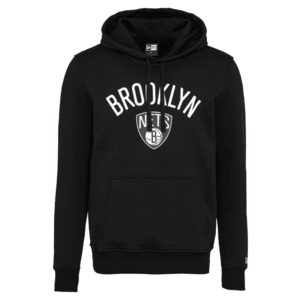 NEW ERA Bluză de molton 'Brooklyn Nets' alb / negru imagine