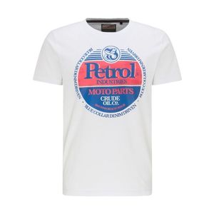 Petrol Industries Tricou alb / roșu / albastru royal imagine