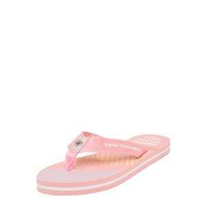 TOM TAILOR Flip-flops roz deschis / alb imagine