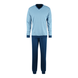 SCHIESSER Pijama lungă albastru deschis / albastru închis imagine