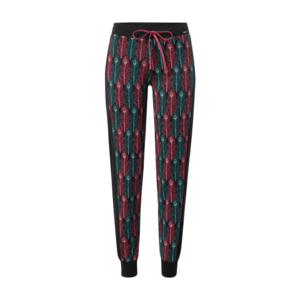 Skiny Pantaloni de pijama 'Night Out' negru / roșu / smarald imagine