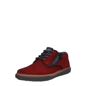 bugatti Pantofi cu șireturi sport 'Praktik' roşu închis / negru / alb imagine