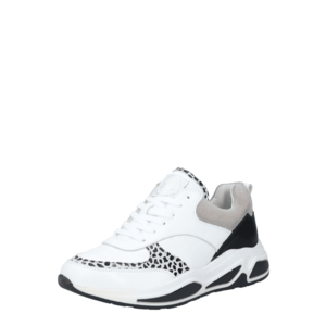 BULLBOXER Sneaker low gri / negru / alb imagine
