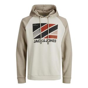 JACK & JONES Bluză de molton maro deschis / bej deschis / culori mixte imagine